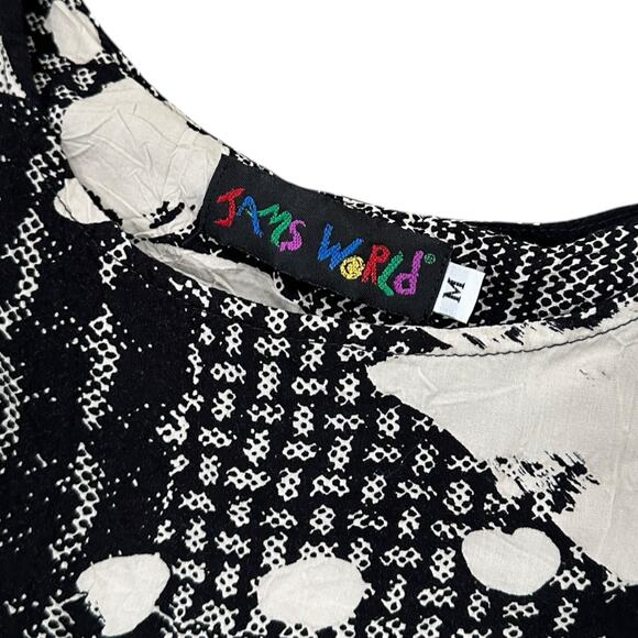 Vintage Jams World Tropical Hattie Dress in B&W - Picture 5 of 6